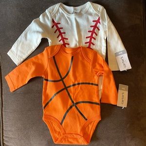NWT sports onesies!🏀⚾️